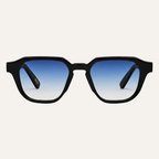 N1 Marlowe sunglasses in black with blue lens
