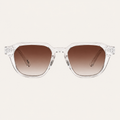 N1 Marlowe sunglasses in crystal frame with brown lens