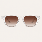 N1 Marlowe sunglasses in crystal frame with brown lens