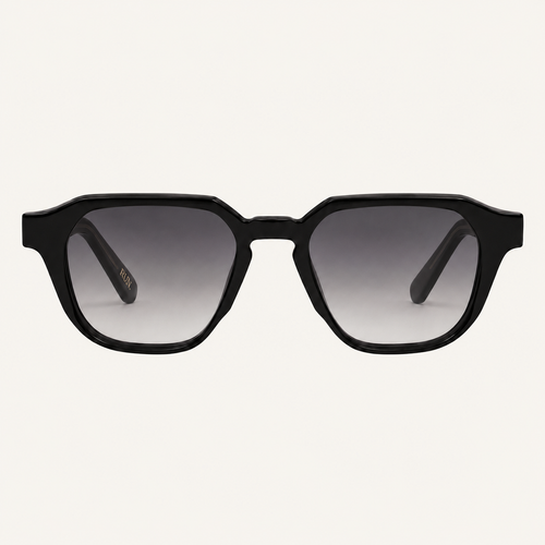 N1 Marlowe sunglasses in black with gray lens
