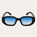  N3 Raffles sunglasses in black with blue lens