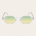 N2 Sinclair sunglasses in crystal frame with yellow green 