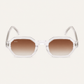 N2 Sinclair sunglasses in crystal frame with brown lens