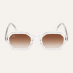 N2 Sinclair sunglasses in crystal frame with brown lens