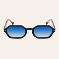 N2 Sinclair sunglasses in black with blue lens