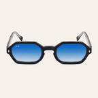 N2 Sinclair sunglasses in black with blue lens